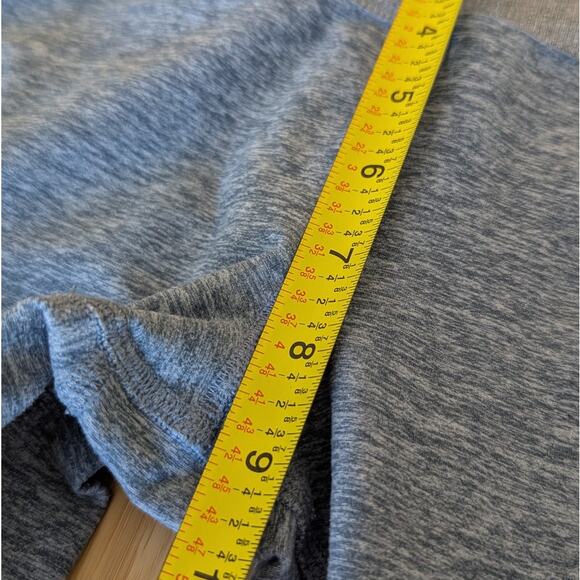 Alo Yoga Gray Alosoft Lounge Gray/Blue High Waist Cropped Leggings, size S - Picture 6 of 7